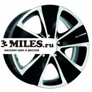 Диск 6.5x17 5x108 ET49 D60.1 K&K Иллюзио (КС440) Алмаз черный