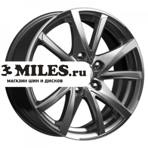 Диск 7x17 5x108 ET48 D63.35 K&K КС590 Дарк платинум