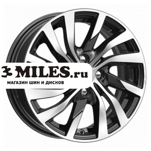 Диск 6x15 4x100 ET50 D60.1 K&K Lada Vesta (КС882) Алмаз черный
