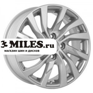 Диск 6x15 4x100 ET37 D60.1 K&K Lada XRAY (КС882) Сильвер