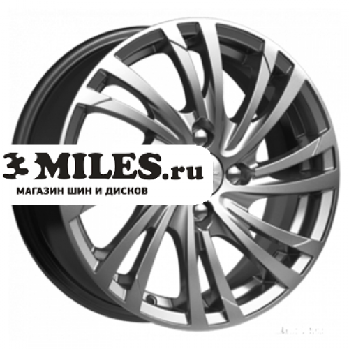 Диск 6x15 4x100 ET46 D54.1 K&K Мейола (КС643) Дарк платинум