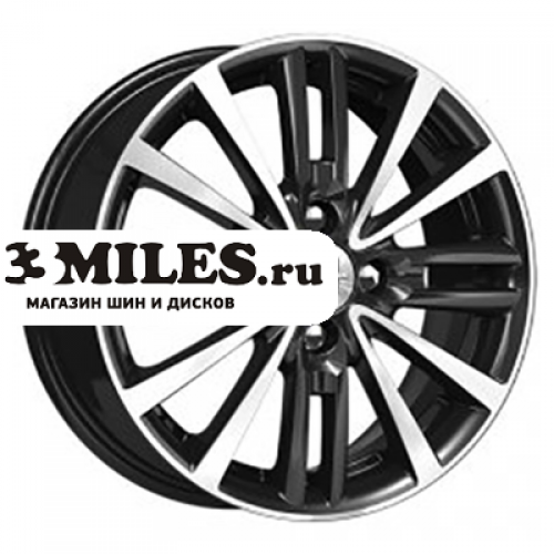 Диск 6x15 4x100 ET48 D54.1 K&K Модена (КС747) Алмаз черный