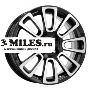 Диск 6x15 5x100 ET40 D67.1 K&K Неман (КС717) Алмаз черный
