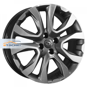 Диск 7x17 4x100 ET43 D60.15 K&K Протон (X-Ray Cross) (КС769) Антрацит-алмаз
