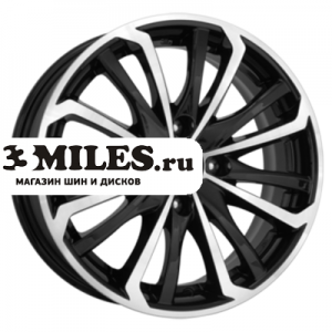 Диск 6x15 4x100 ET40 D60.1 K&K Рим-оригинал (КС622) Алмаз черный