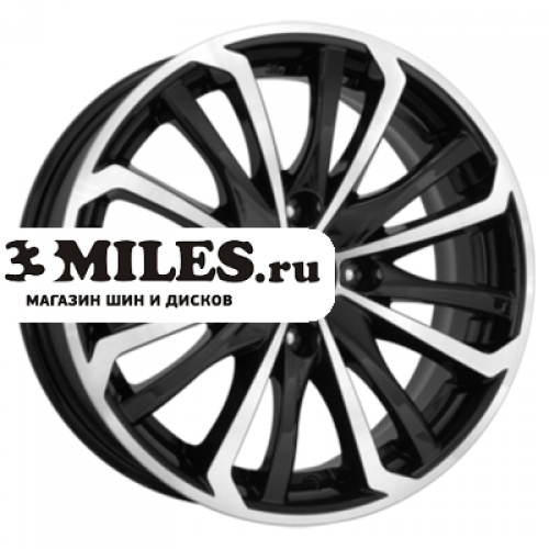 Диск 6x15 4x100 ET40 D60.1 K&K Рим-оригинал (КС622) Алмаз черный