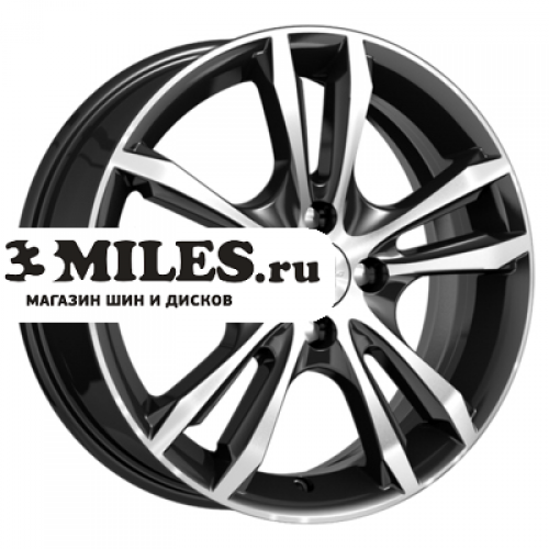 Диск 6x16 5x114.3 ET43 D67.1 K&K Samara (КС866) Алмаз черный