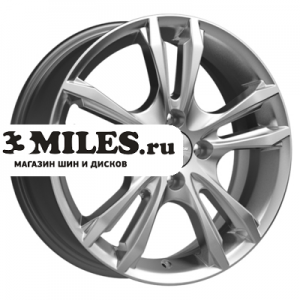 Диск 6x16 4x100 ET37 D60.1 K&K Samara (КС866) Сильвер
