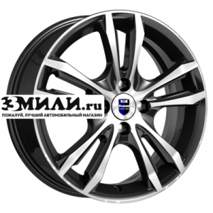 Диск 6x16 4x100 ET40 D67.1 K&K Samara (КС866) Алмаз черный