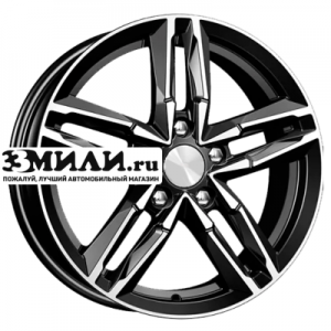 Диск 6x16 5x110 ET45 D63.35 K&K Sayan (КС731M) Алмаз черный