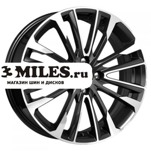 Диск 6.5x17 4x100 ET35 D67.1 K&K Сильверстоун-оригинал (КС770) Алмаз черный