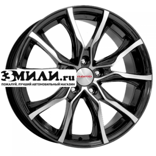 Диск 7.5x17 5x120 ET37 D72.6 K&K Твист-оригинал (КС697М) Алмаз черный