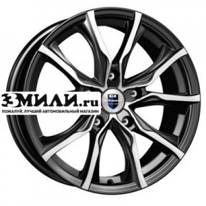 Диск 7.5x17 5x108 ET50 D63.35 K&K Твист (КС697) Алмаз черный