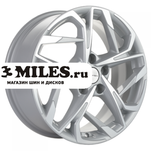 Диск 7x17 5x112 ET49 D66.6 Khomen Wheels KHW1716 (Audi A4) F-Silver-FP