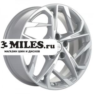 Диск 7x17 5x112 ET45 D57.1 Khomen Wheels KHW1716 (Karoq/Tiguan) F-Silver-FP