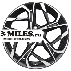Диск 7x17 5x112 ET40 D57.1 Khomen Wheels KHW1716 (Kodiaq/Tiguan) Black-FP
