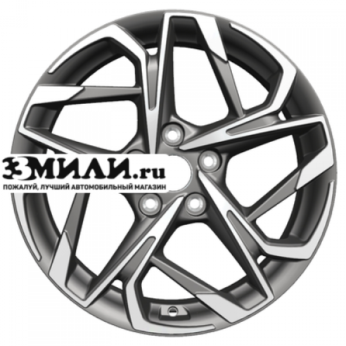 Диск 7x17 5x114.3 ET50 D67.1 Khomen Wheels KHW1716 (SX-5/Seltos) Gray-FP