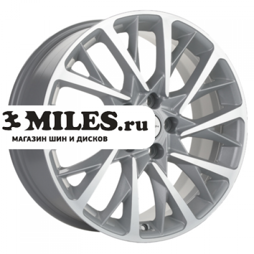 Диск 7.5x18 5x112 ET43 D57.1 Khomen Wheels KHW1804 (Kodiaq/Tiguan) F-Silver-FP