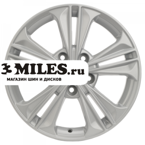 Диск 6x16 5x114.3 ET43 D67.1 Khomen Wheels KHW1603 (Creta/Seltos) F-Silver