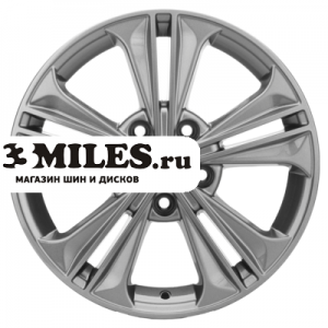 Диск 6x16 5x114.3 ET43 D67.1 Khomen Wheels KHW1603 (Creta/Seltos) G-Silver