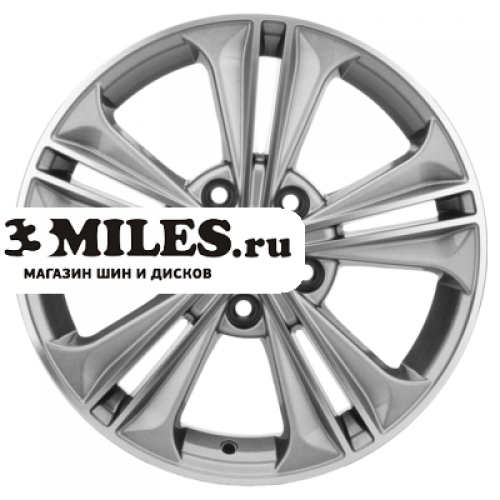 Диск 6x16 5x114.3 ET43 D67.1 Khomen Wheels KHW1603 (Creta/Seltos) G-Silver-FP