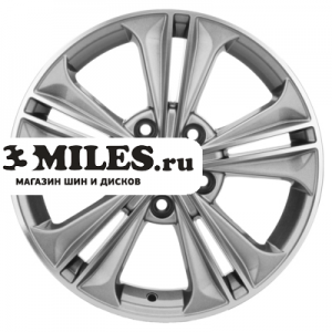 Диск 6x16 5x114.3 ET45 D60.1 Khomen Wheels KHW1603 (Corolla) G-Silver-FP