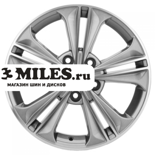 Диск 6x16 5x114.3 ET45 D60.1 Khomen Wheels KHW1603 (Corolla) G-Silver-FP