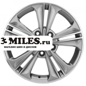 Диск 6x16 5x114.3 ET47 D67.1 Khomen Wheels KHW1603 (Soul) G-Silver-FP