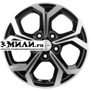 Диск 6.5x16 5x114.3 ET43 D67.1 Khomen Wheels KHW1606 (Sonata) Black-FP