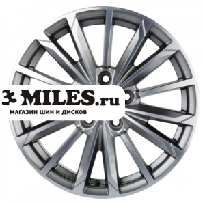Диск 6.5x16 5x112 ET46 D57.1 Khomen Wheels KHW1611 (Octavia A7) G-Silver-FP