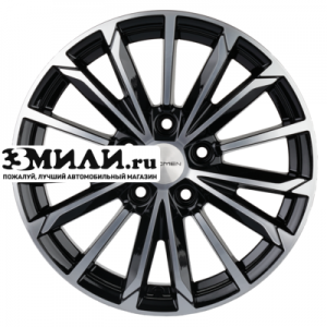 Диск 6.5x16 5x114.3 ET45 D67.1 Khomen Wheels KHW1611 (Mazda 3) Black-FP