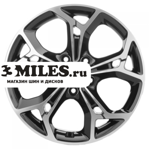 Диск 7x17 5x114.3 ET50 D67.1 Khomen Wheels KHW1702 (CX-5/Seltos) Black-FP