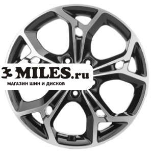 Диск 7x17 5x112 ET49 D57.1 Khomen Wheels KHW1702 (Octavia) Black-FP