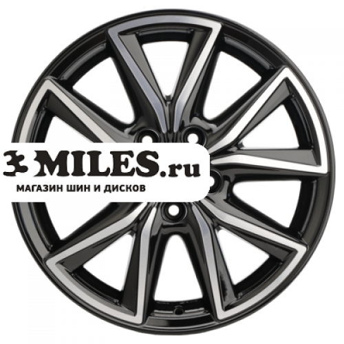 Диск 7x17 5x114.3 ET53 D67.1 Khomen Wheels KHW1706 (Ceed) Black-FP