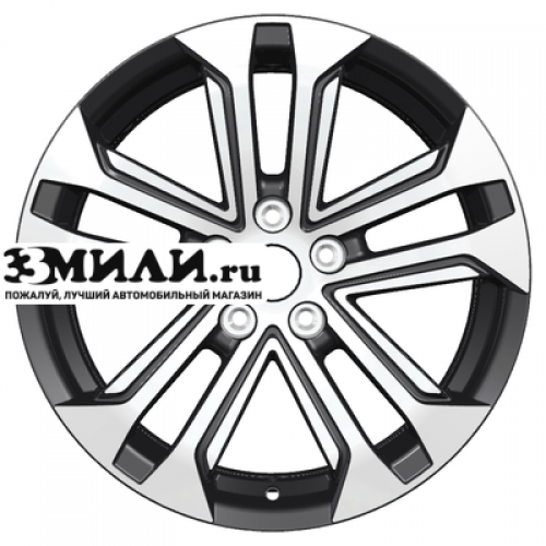 Диск 7x18 5x114.3 ET38 D67.1 Khomen Wheels KHW1803 (Outlander) Black-FP