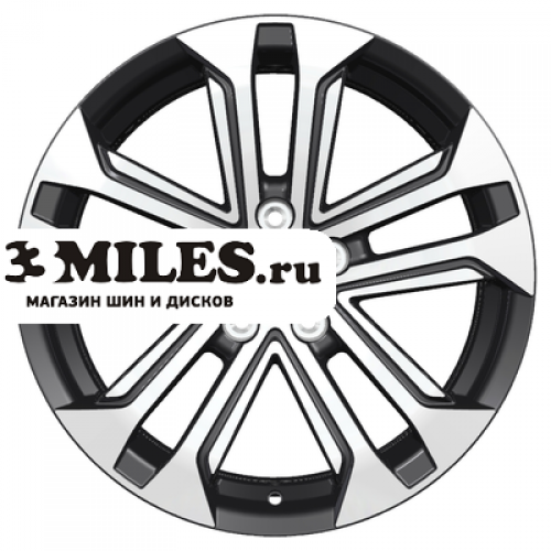 Диск 7x18 5x114.3 ET45 D66.1 Khomen Wheels KHW1803 (X-Trail) Black-FP