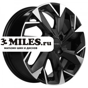 Диск 5.5x14 4x100 ET38 D67.1 Khomen Wheels KHW1402 (Accent/Getz/i20) Black-FP