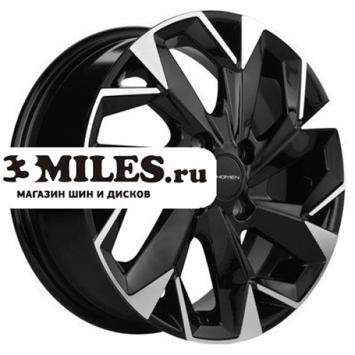 Диск 5.5x14 4x100 ET38 D67.1 Khomen Wheels KHW1402 (Accent/Getz/i20) Black-FP