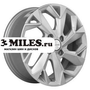 Диск 5.5x14 4x100 ET46 D54.1 Khomen Wheels KHW1402 (Alsvin/Getz/i20) F-Silver