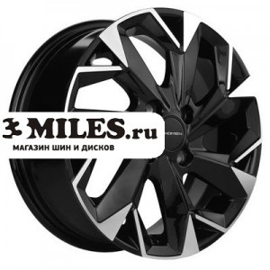 Диск 5.5x14 4x100 ET43 D60.1 Khomen Wheels KHW1402 (Corolla/X-RAY/Logan) Black-FP