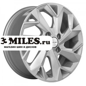 Диск 5.5x14 4x100 ET38 D67.1 Khomen Wheels KHW1402 (Accent/Getz/i20) F-Silver