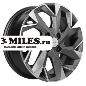 Диск 5.5x14 4x100 ET43 D67.1 Khomen Wheels KHW1402 (Solaris/Rio) Gray-FP