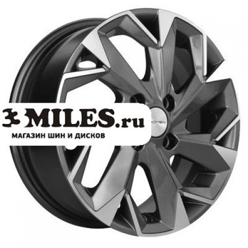 Диск 5.5x14 4x100 ET43 D67.1 Khomen Wheels KHW1402 (Solaris/Rio) Gray-FP