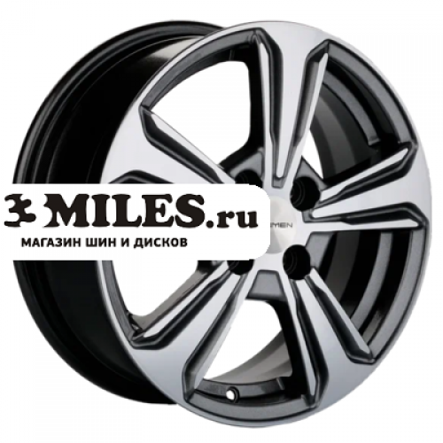 Диск 6x15 4x100 ET46 D54.1 Khomen Wheels KHW1502 (Solaris II) G-Silver-FP