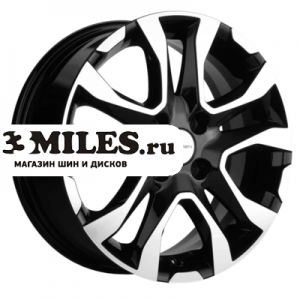 Диск 6x15 4x100 ET45 D56.6 Khomen Wheels KHW1503 (Nexia) Black-FP