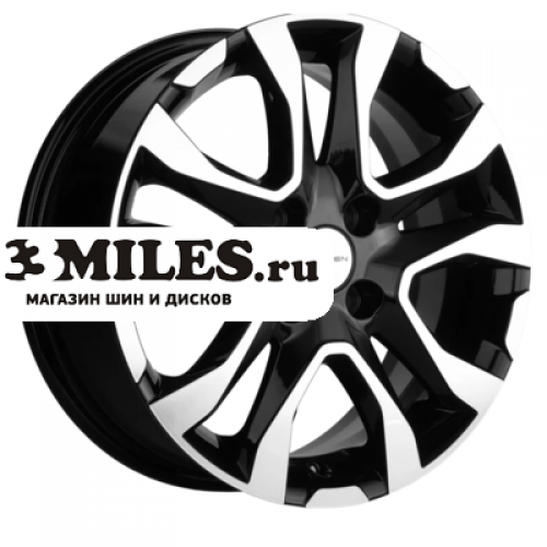 Диск 6x15 4x100 ET46 D54.1 Khomen Wheels KHW1503 (Rio) Black-FP