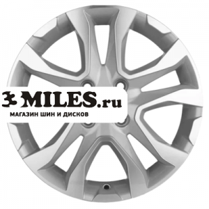 Диск 6x15 4x100 ET46 D54.1 Khomen Wheels KHW1503 (Rio) F-Silver-FP