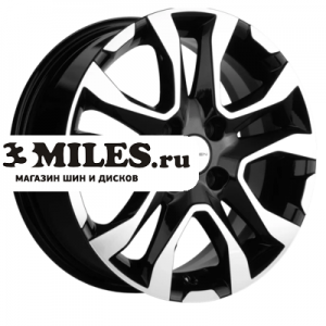 Диск 6x15 4x100 ET50 D60.1 Khomen Wheels KHW1503 (Vesta) Black-FP