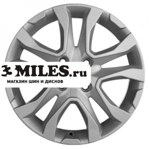 Диск 6x15 4x100 ET50 D60.1 Khomen Wheels KHW1503 (Vesta) F-Silver