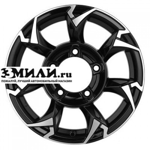 Диск 5.5x15 5x139.7 ET5 D108.1 Khomen Wheels KHW1505 (Jimny) Black-FP